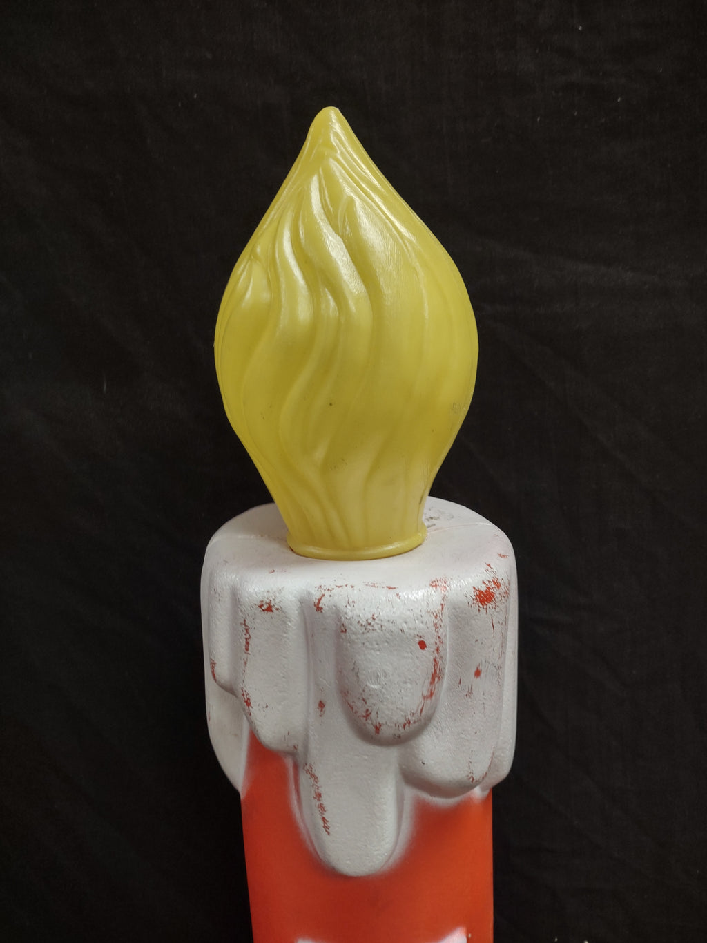 Vintage Christmas Blow Mold Candle 37" (lot 2333)