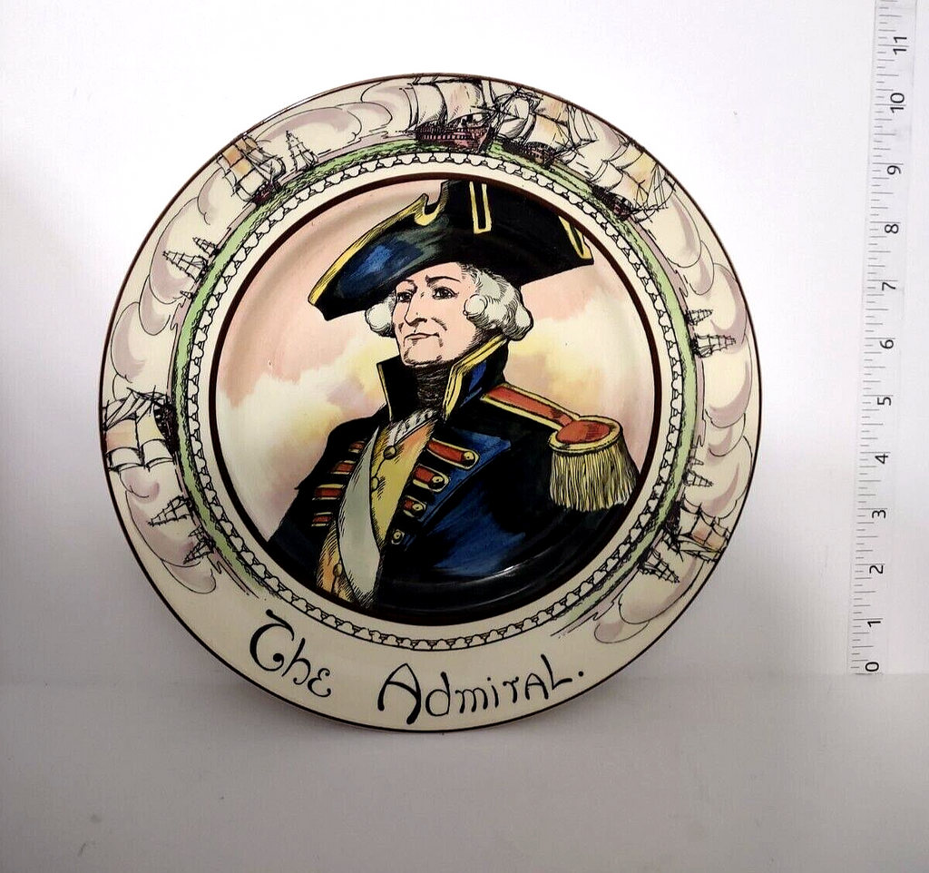 079 Vintage Collectible Royal Doulton The Admiral Plate 10-1/2"