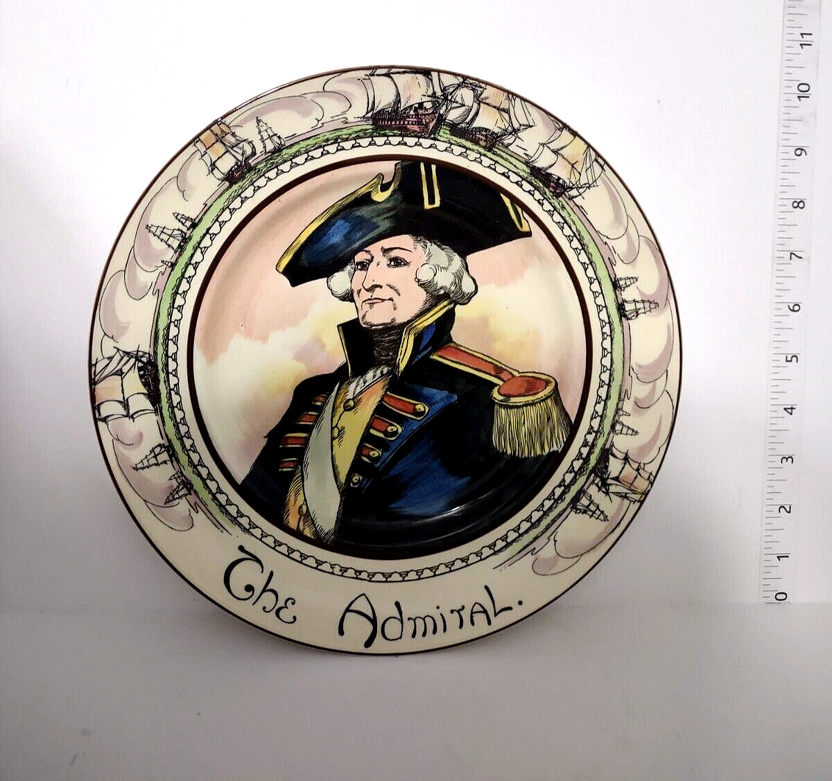 079 Vintage Collectible Royal Doulton The Admiral Plate 10-1/2"