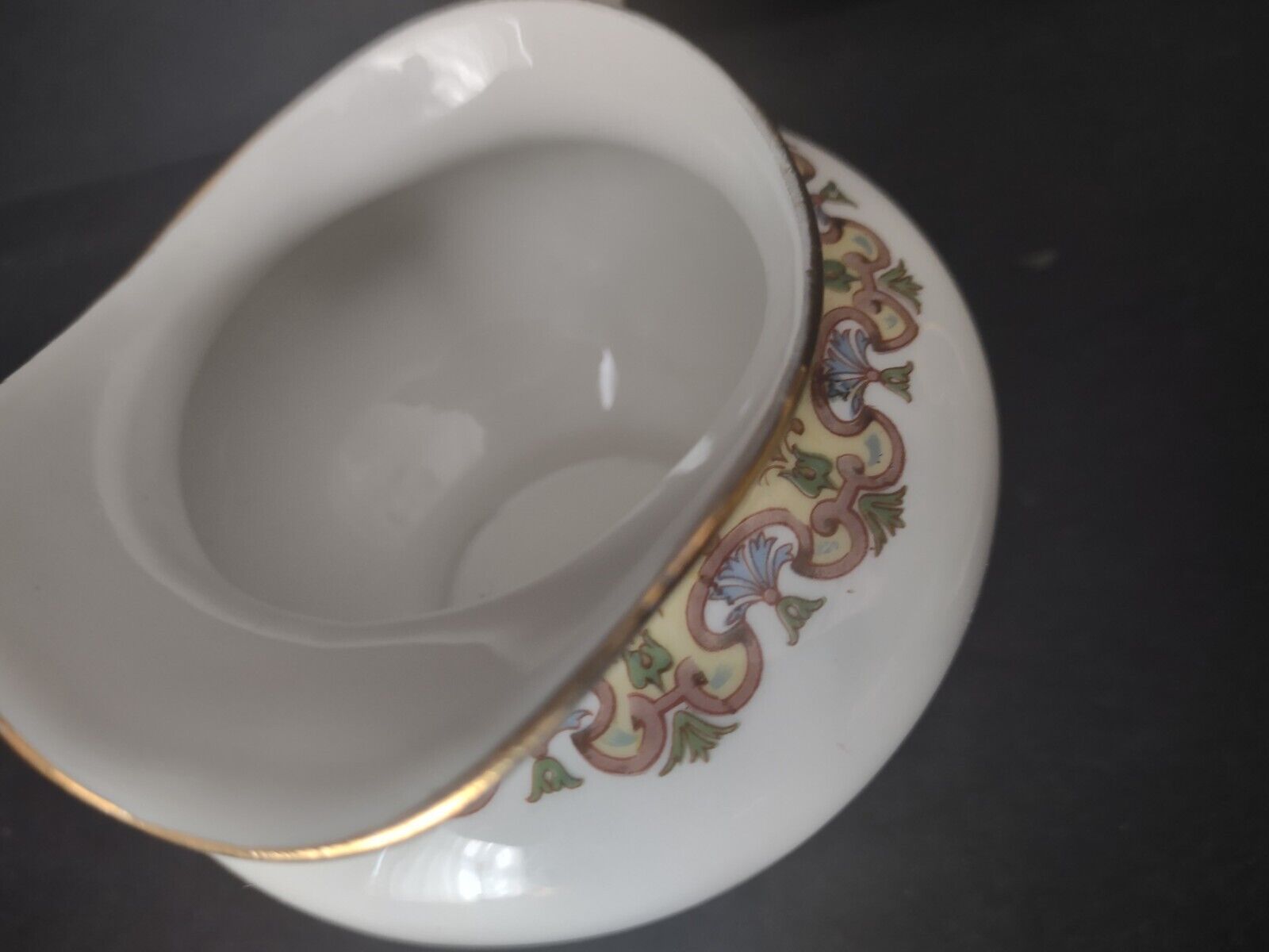 Wm Guerin France Limoges Set Creamer Sugar Bowl Gold Trim (lot 534)