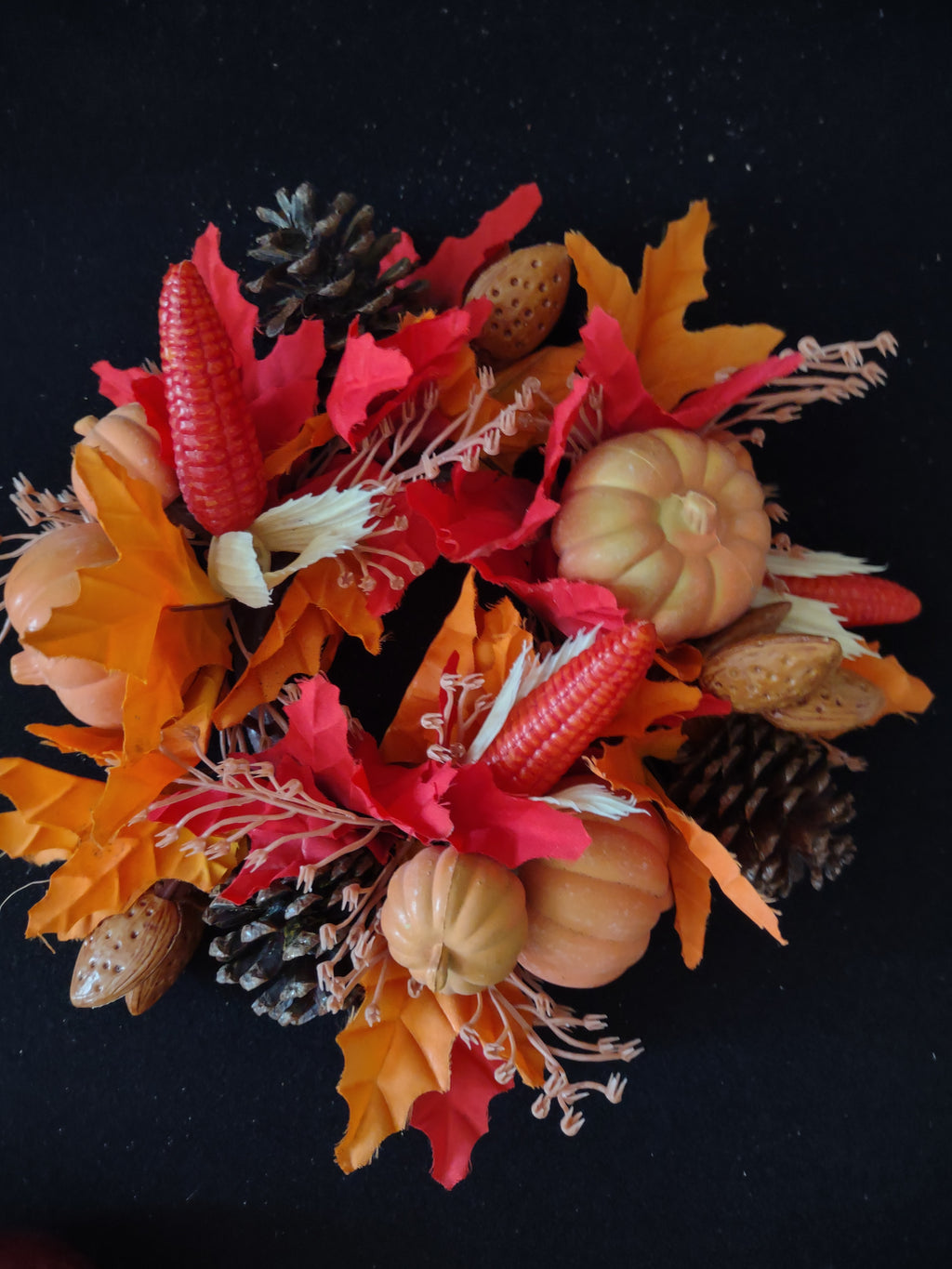 Halloween/Fall Seated Turkeys and 3" Candle Ring (Lot 3359)