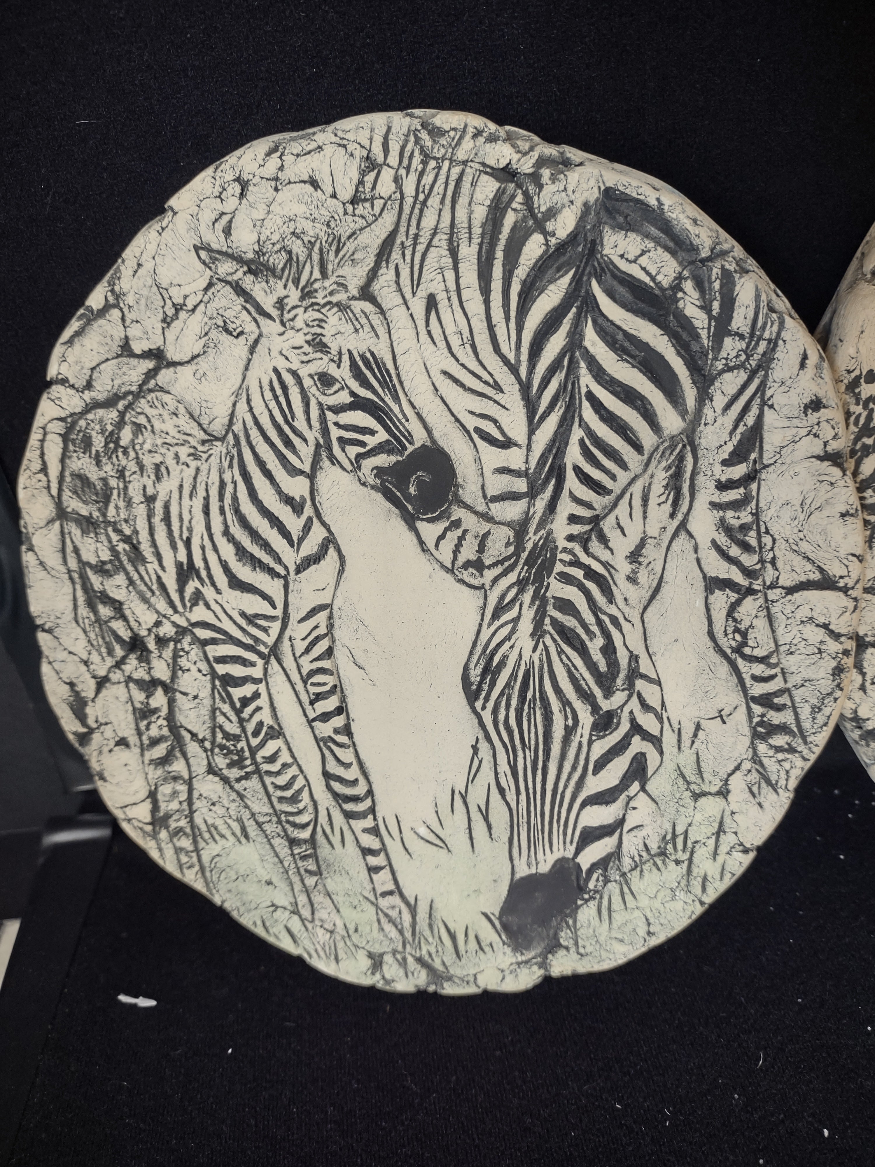 Shapes of Clay Set of 3 Mount St. Helen's Ash Elephant Zebra Giraffe (lot 2373 )