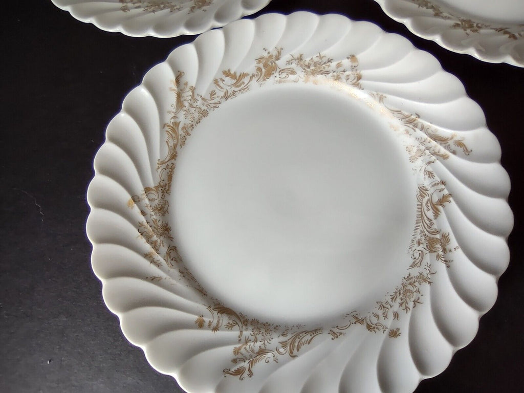 Ladore Haviland Limoges France 5 x Plate 2 x Saucer Gold (lot 563) IMPERFECT