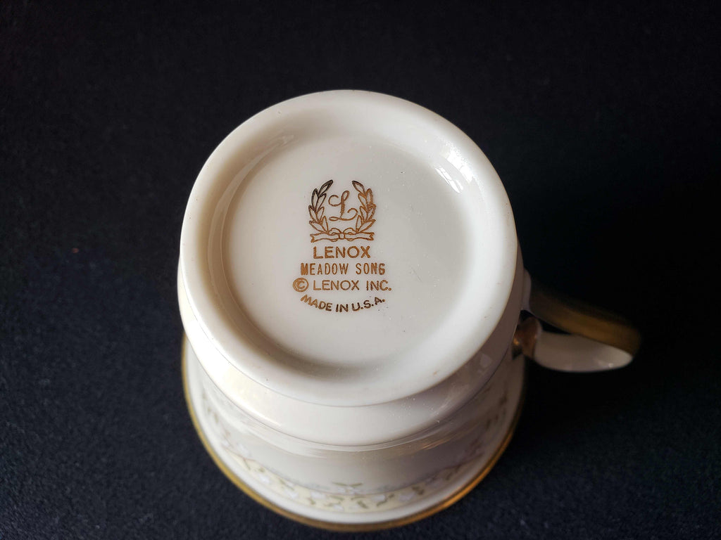 Vintage Lenox Medow Songs Tea Cup ONLY (lot 1953)