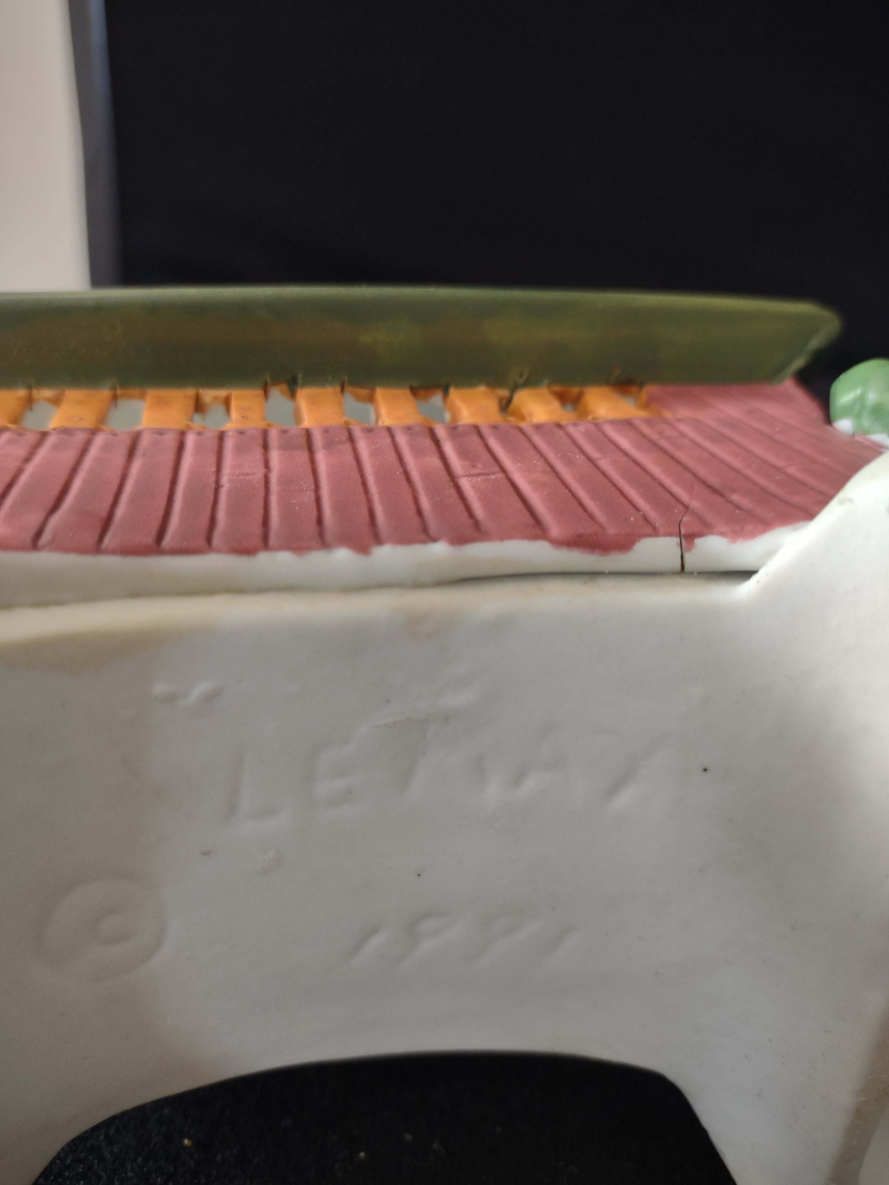 Vintage Lemax Dickensvale Collectible Porcelain Oak Ridge Bridge (Lot 3905)