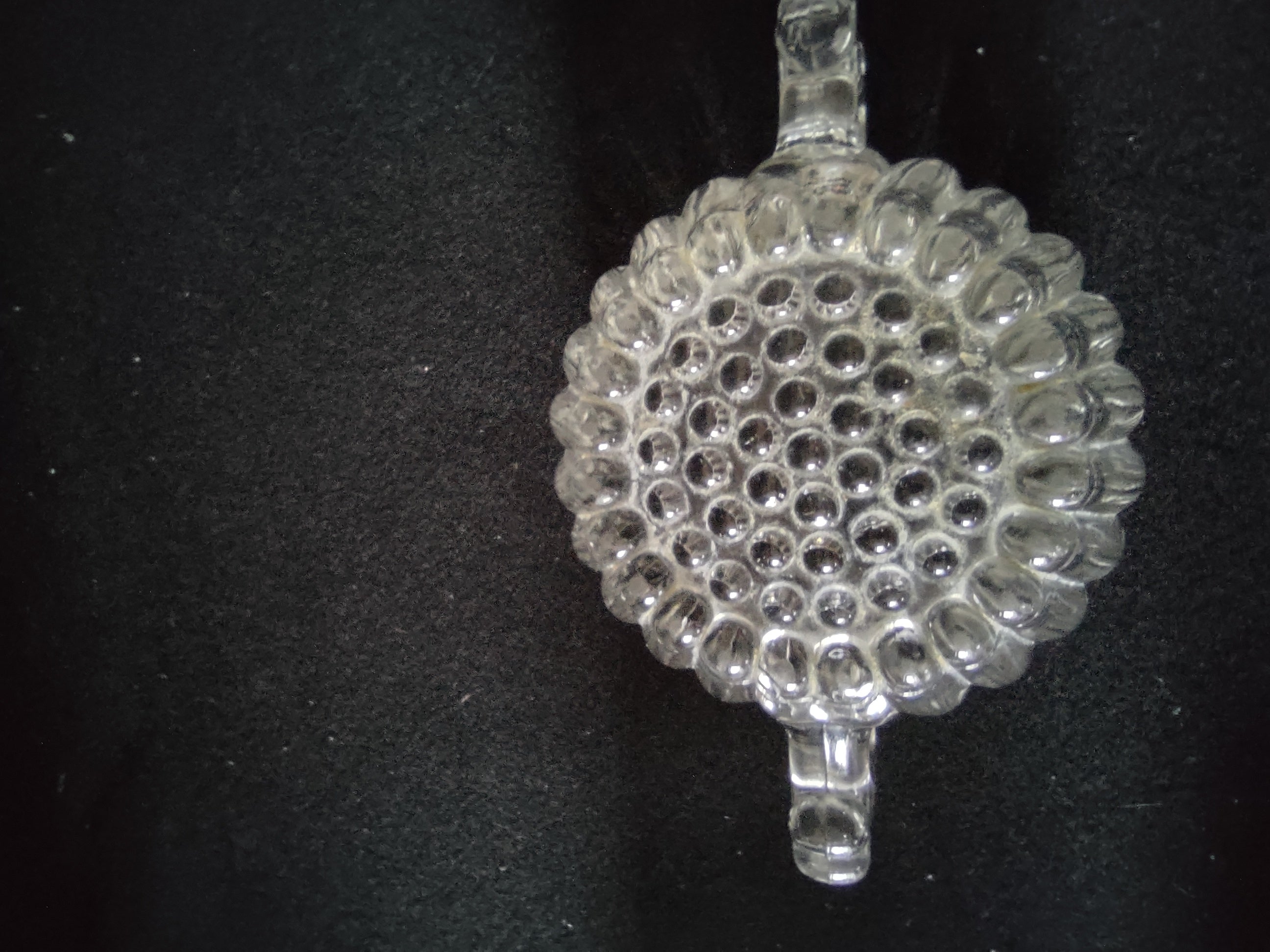 Depression Glass Sugar Bowl Creamer Relish Jar National Pattern Hobnail (Lot5308