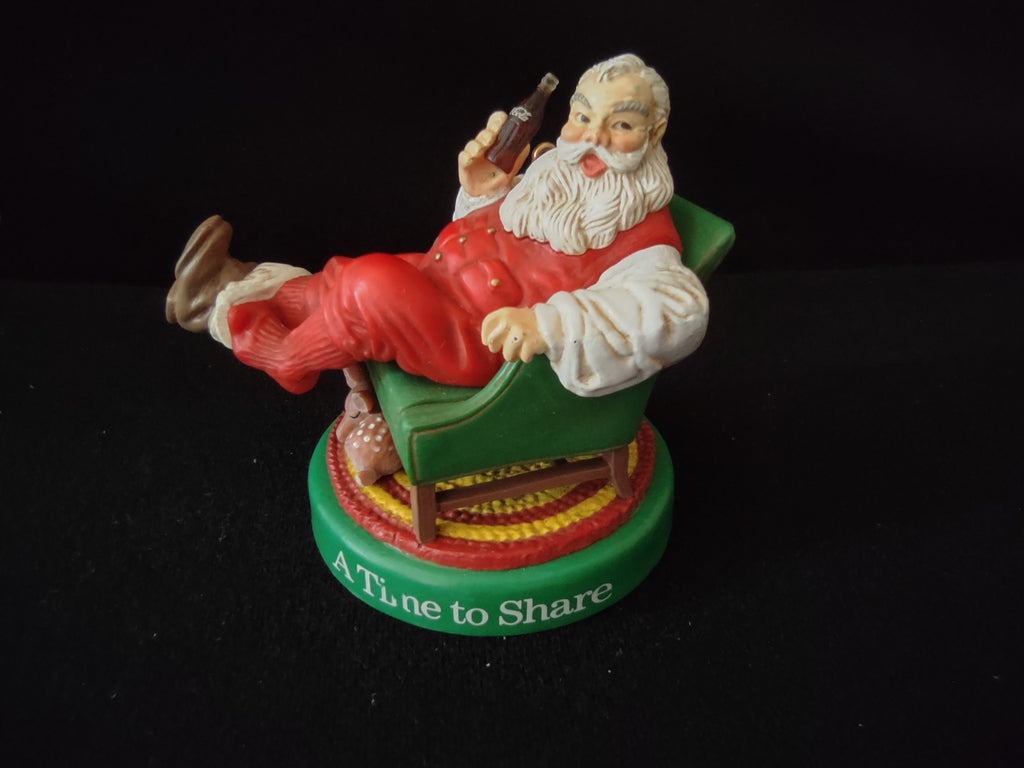 Vintage Trim a Tree Coca-Cola Set of 3 Santa Ornaments 1991 (lot 3234)