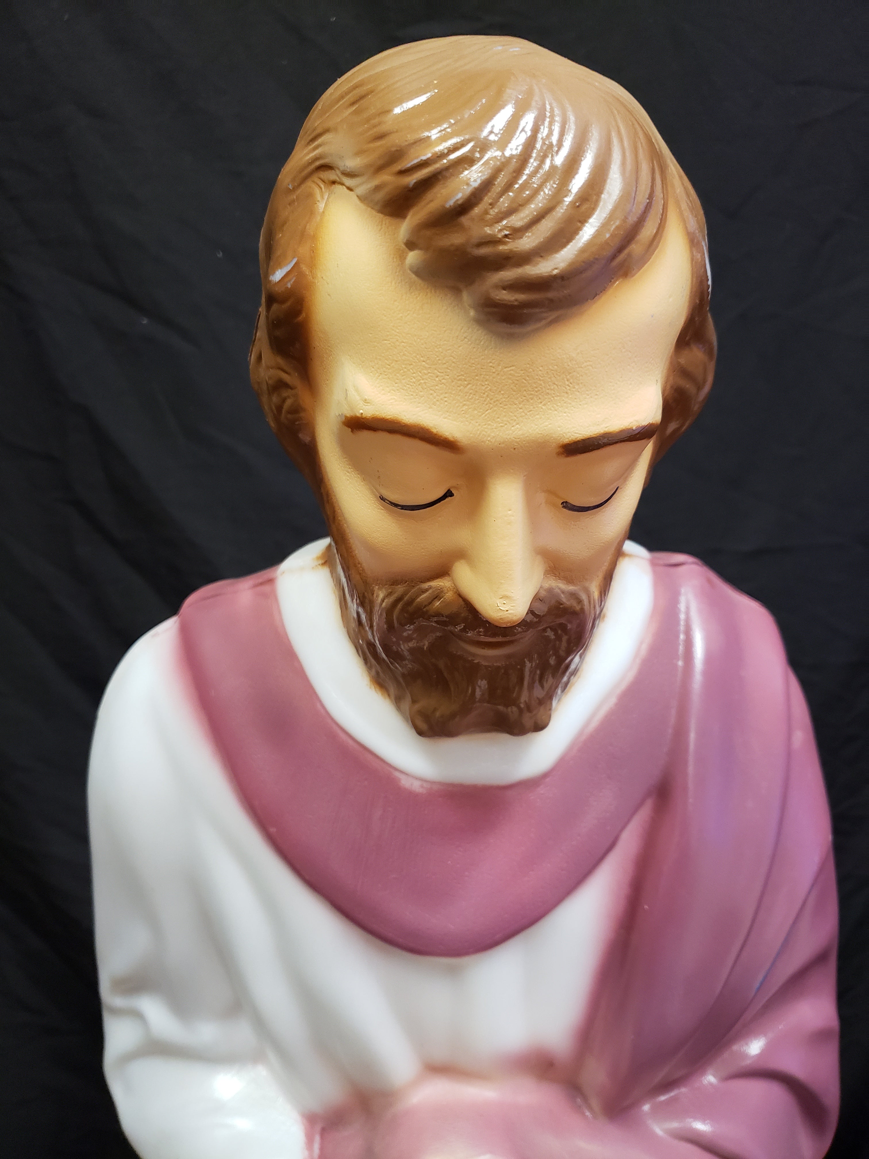 Vintage Christmas Nativity Outdoor Rose Joseph Blow Mold 28" (lot 2252)