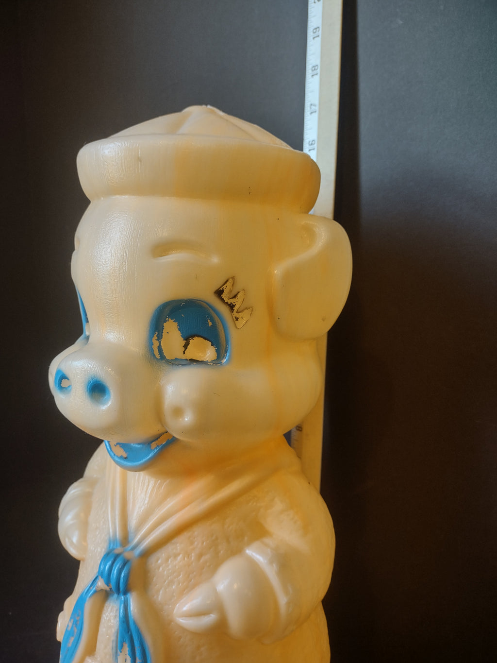 Vintage Blow Mold Piggy Bank Sailor 16" (lot 1466)