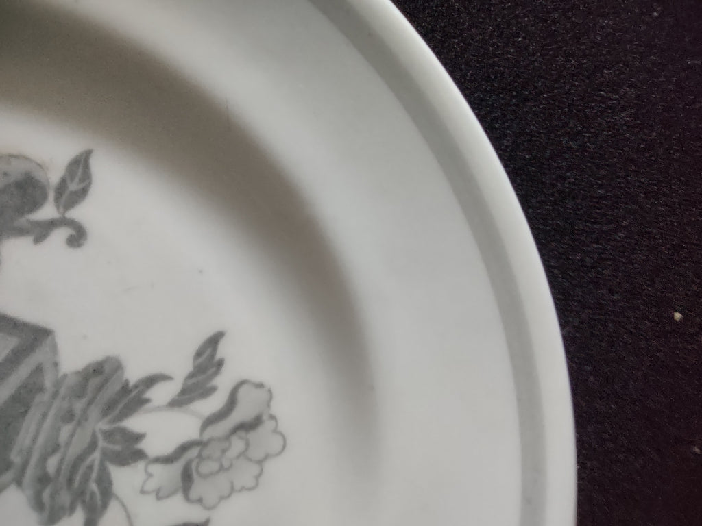 Vintage Copeland Spode Bread Butter Plate Bone China Bowpot Grey (Lot 5773)