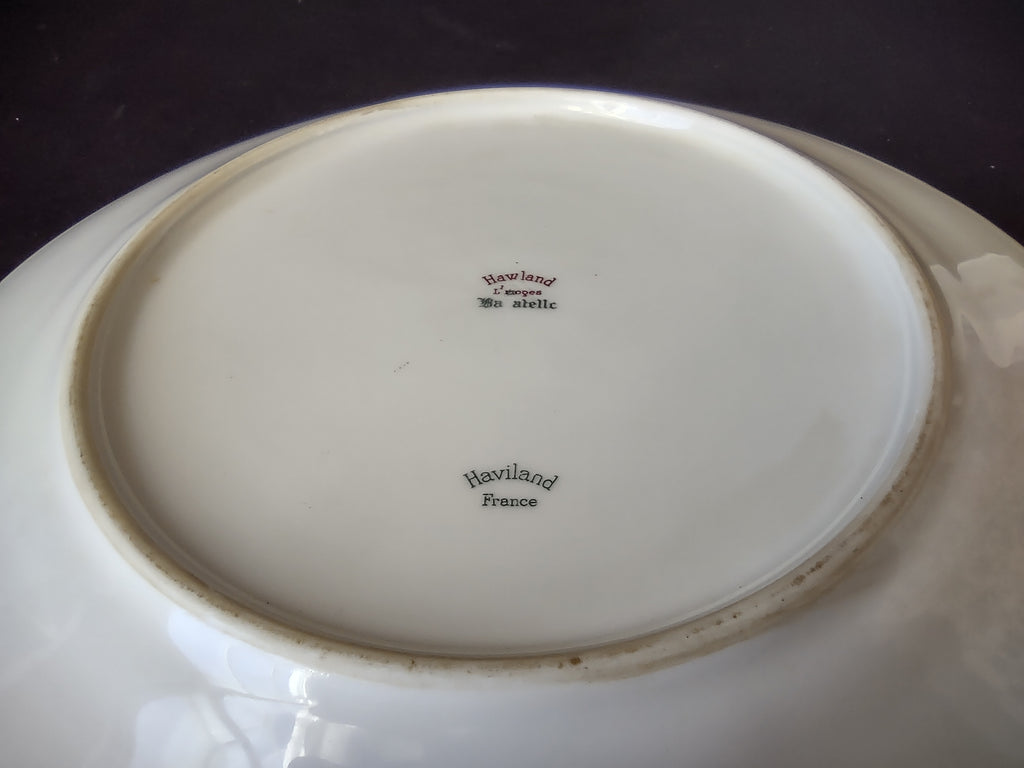 Haviland Limoges French Cottage Chic Bagatelle Rose Dinner Plate (lot 1123)