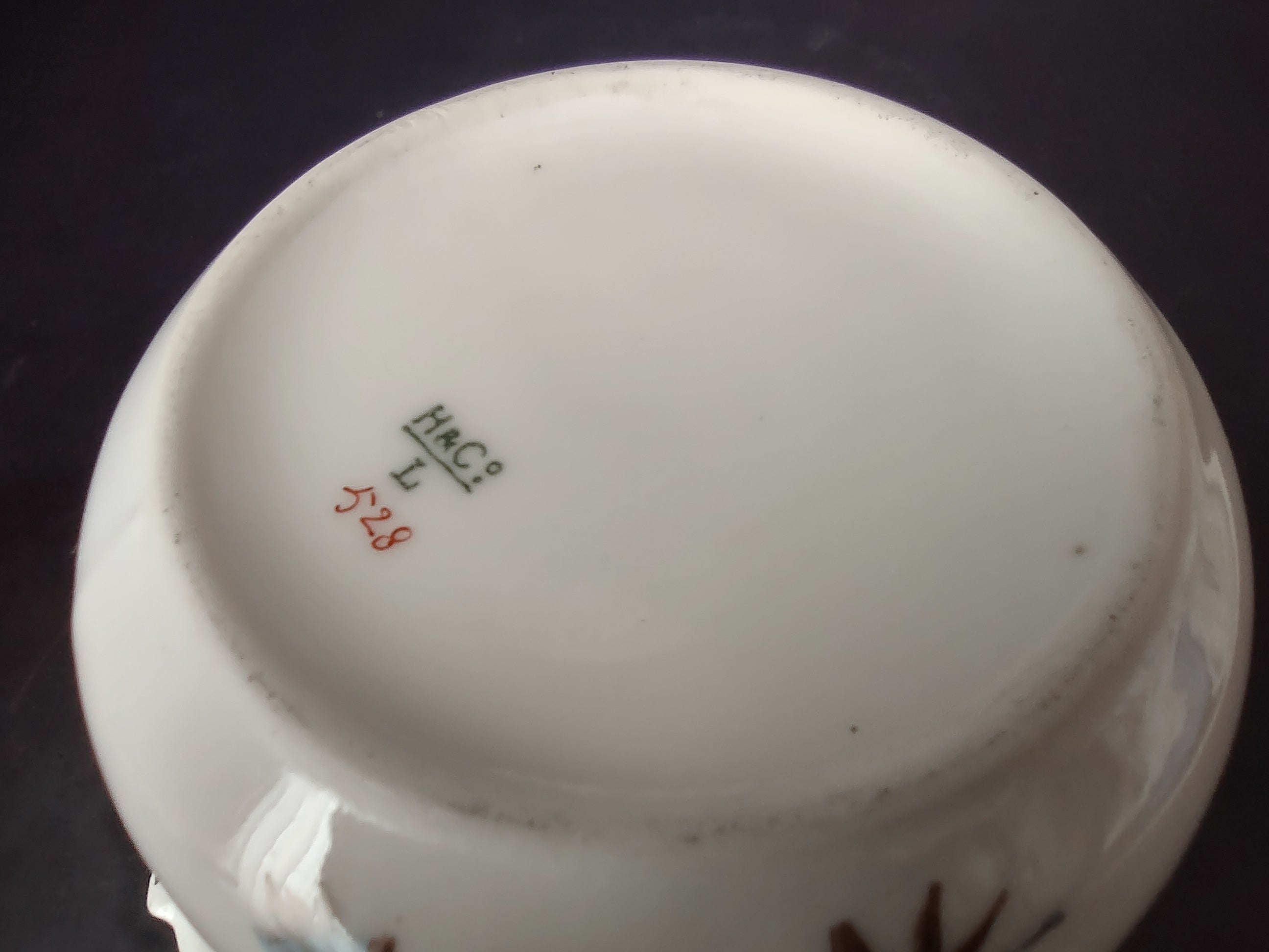 Depose Haviland Limoges Blue Flower Sugar Bowl NO LID (lot 964)