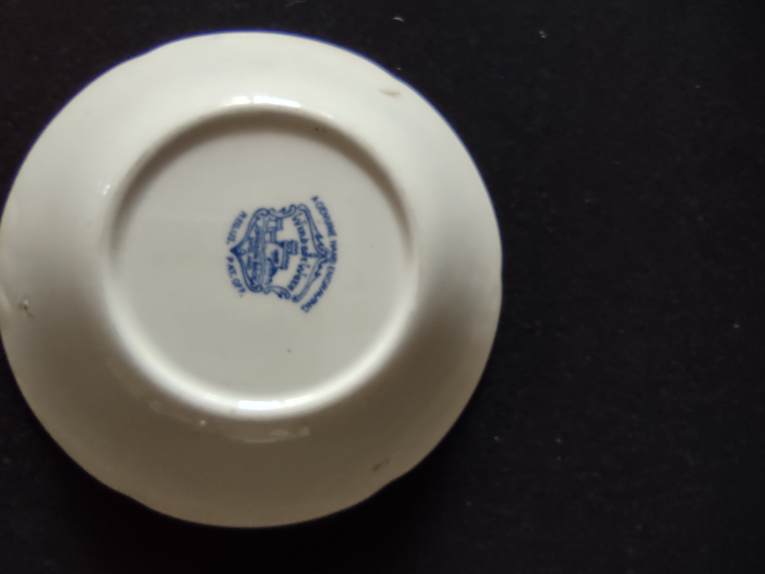 Vintage Johnson Brothers Dessert Bowl Windsor Ware Warwick Blue (Lot 5657)