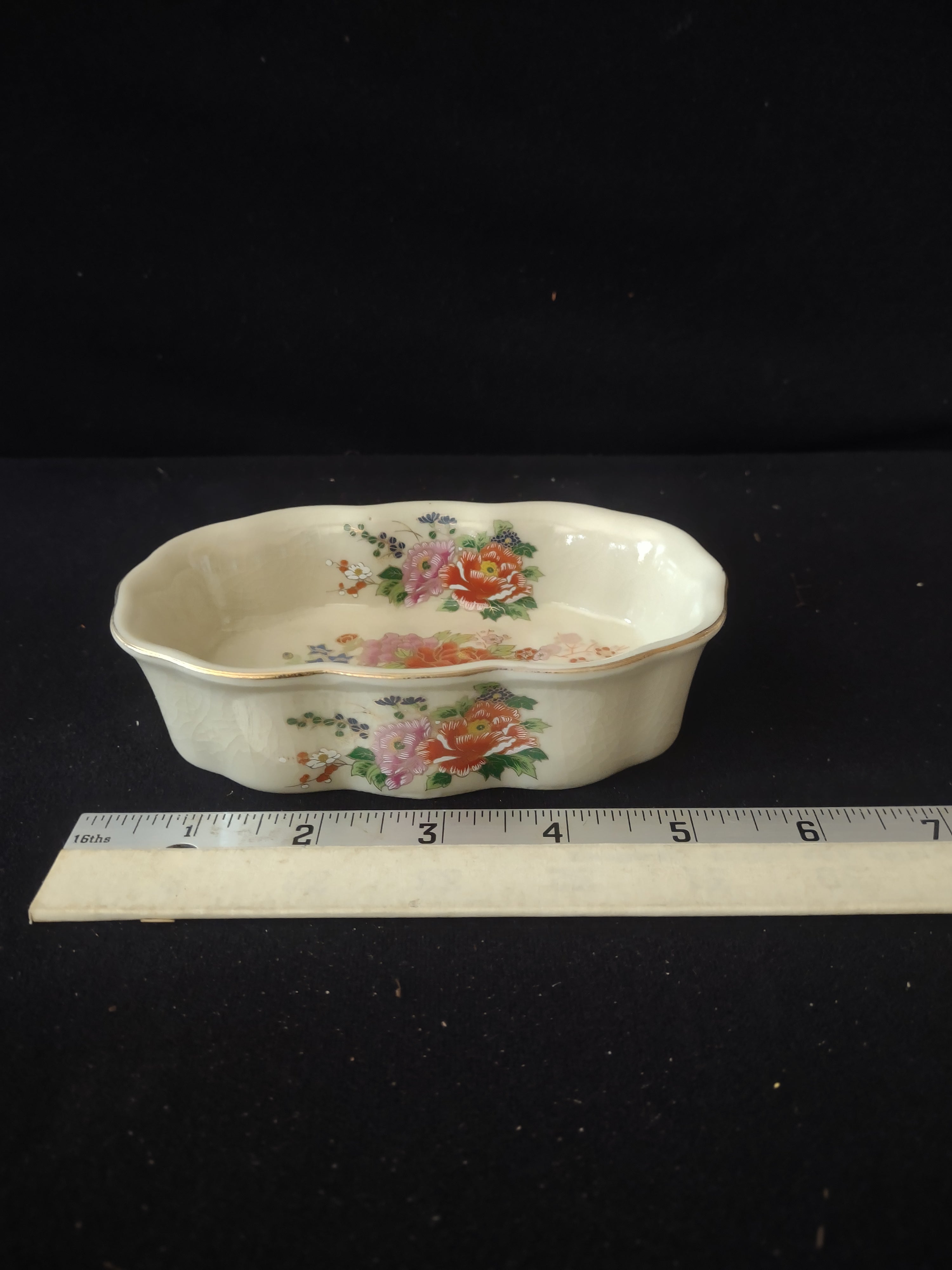 Okura Imperial Oriental Bath Set Tumbler Toothbrush Holder Soap Dish (Lot 3451t)