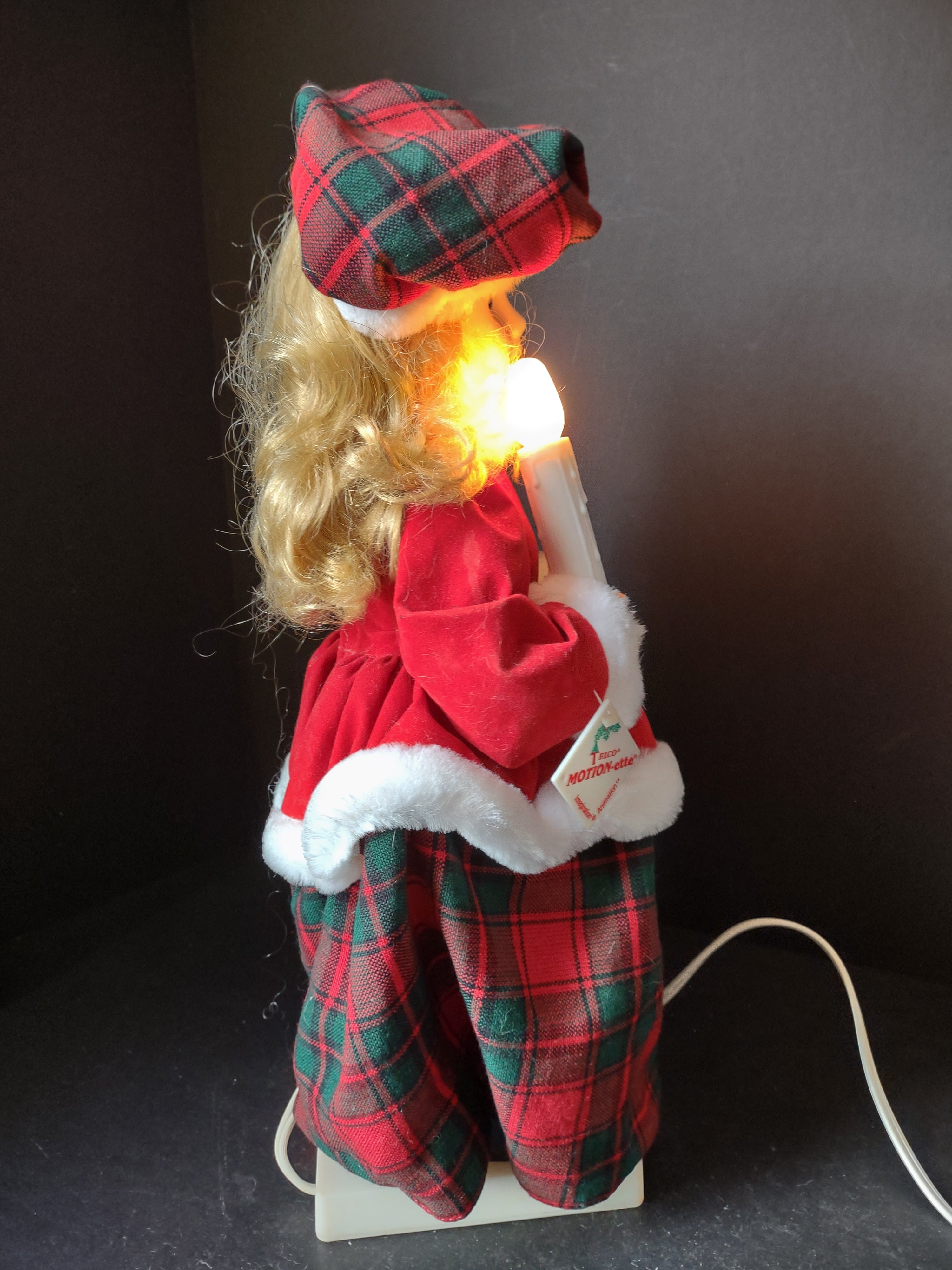 Vintage Original Christmas Motionette Figure Telco Animated (lot 1422)