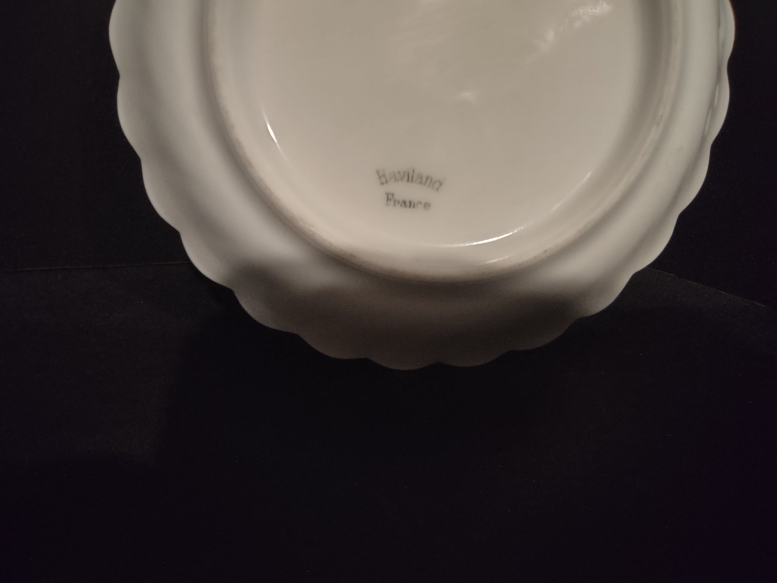Haviland France Limoges Coaster White (lot 1042)
