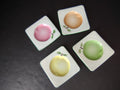 England Chelsea Set of 4 Small Square plates Apple Design (lot 1132)