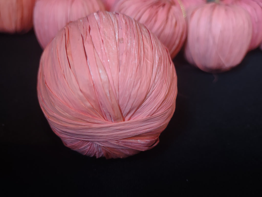 Lot of 17 Pink Twine Apple Christmas Ornament (lot 1687)