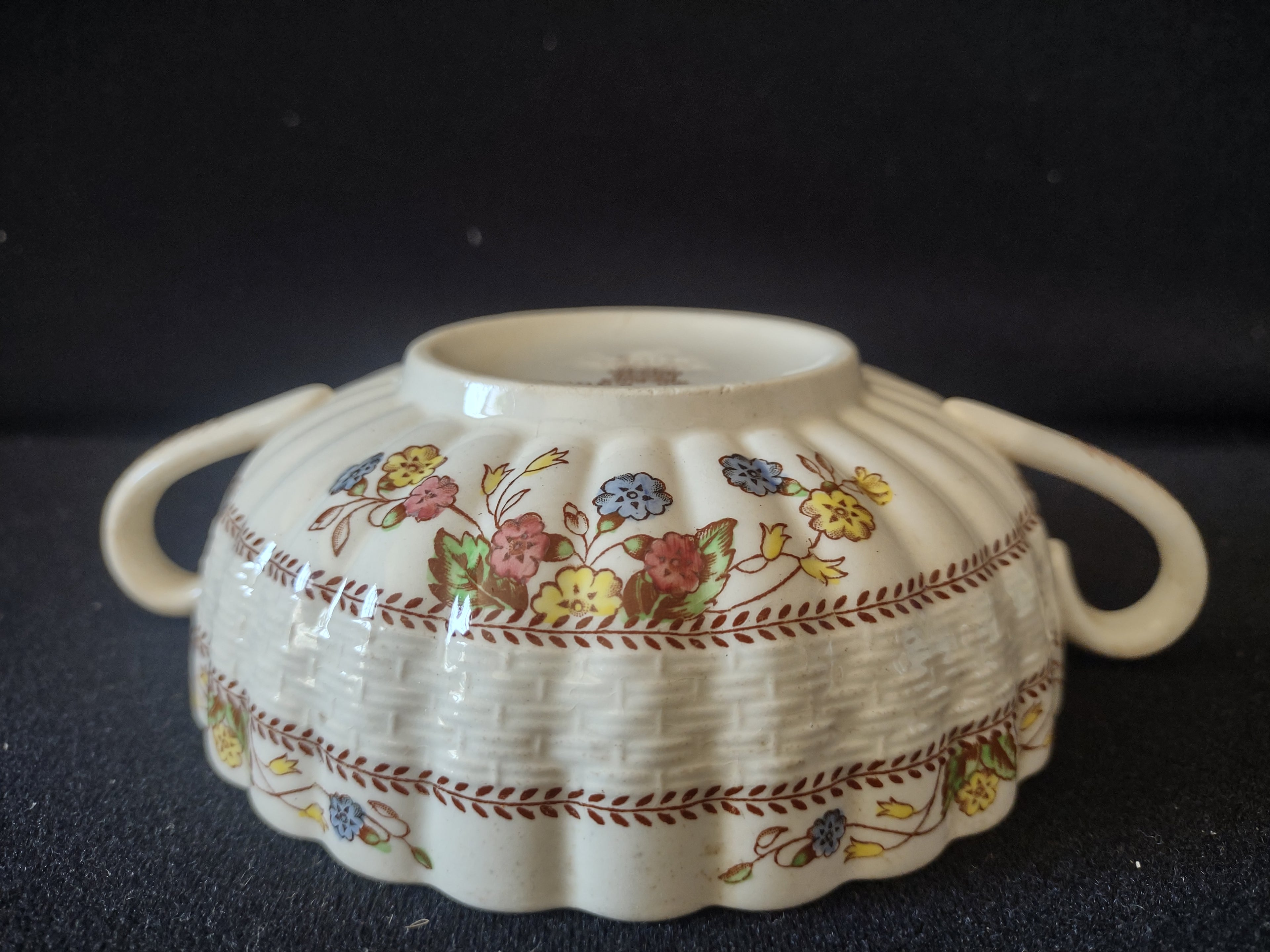 Vintage Spode English Countryside Cowslip Cream Soup Cup Ironstone (lot 5782)