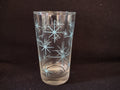 Vintage Atomic Starburst Drinking Glass Tumbler 4-3/4" (lot 5178)