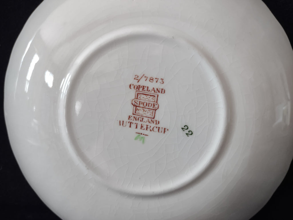 Vintage Spode Buttercup Saucer 2/7873 English Countryside Ironstone (lot 5750)