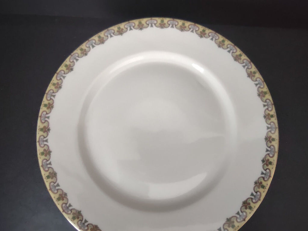 Wm Guering Limoges France 5 x Dinner Plate Yellow Gold Design (lot 531)