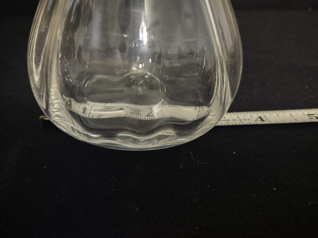 Clear Glass Art Pear Decoration