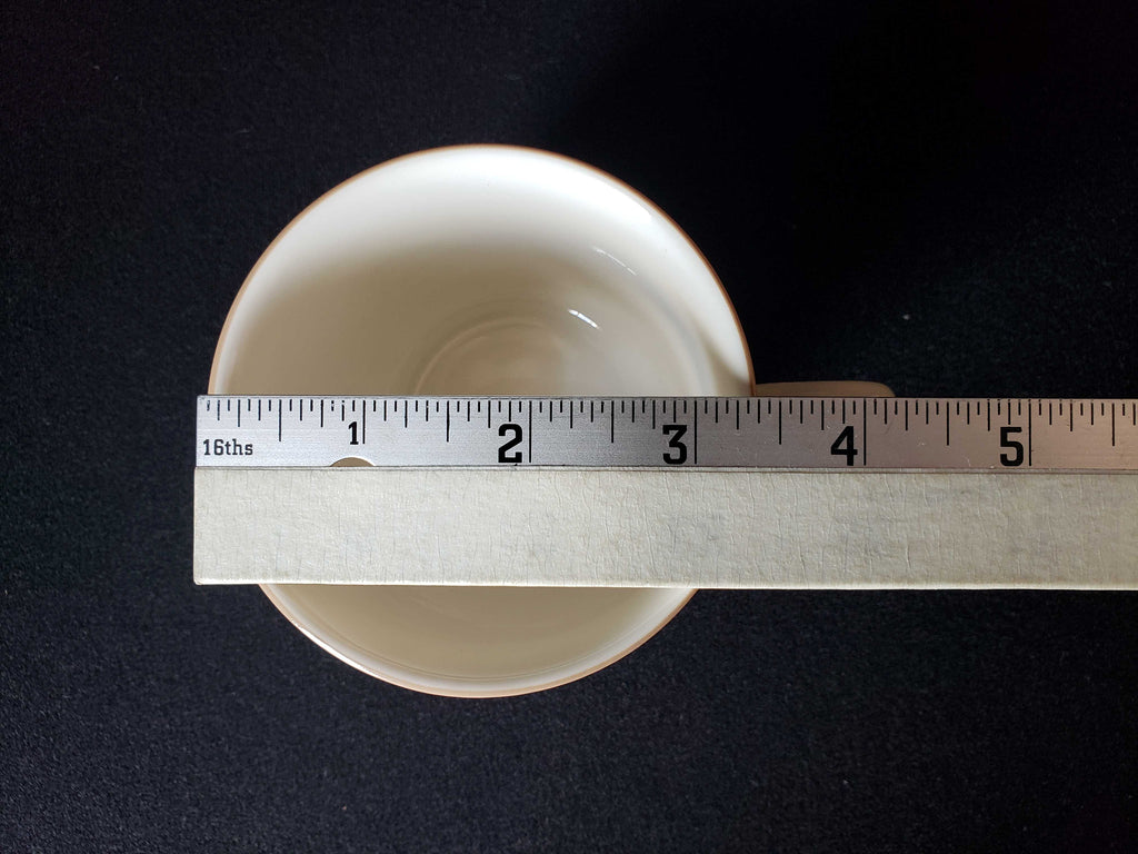 Vintage Lenox Beige Brushstrokes Tea Cup with Saucer (lot 1943)