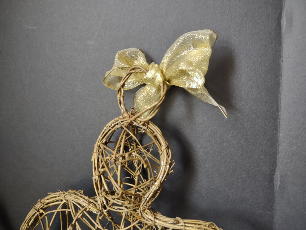 Set of 2 Angels Twine Golden Sparkly 13" (lot 1625)