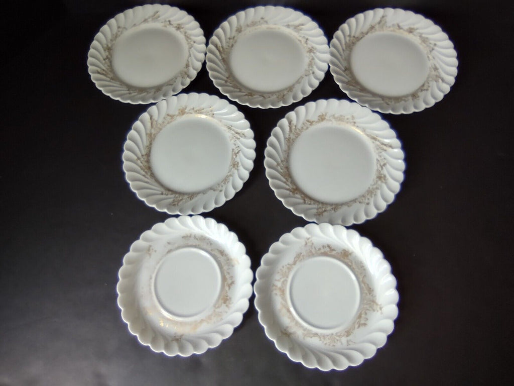 Ladore Haviland Limoges France 5 x Plate 2 x Saucer Gold (lot 563) IMPERFECT
