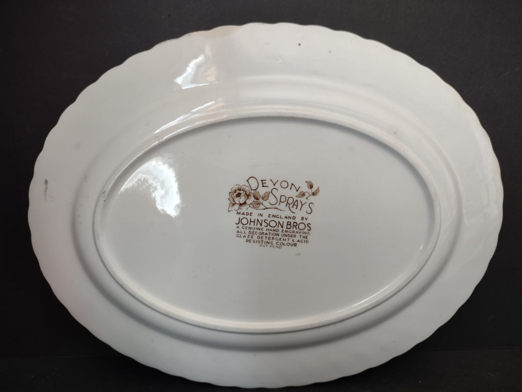Johnson Brothers Staffordshire Bouquet Serving Platter 12" x 9-1/2" (lot 5596)