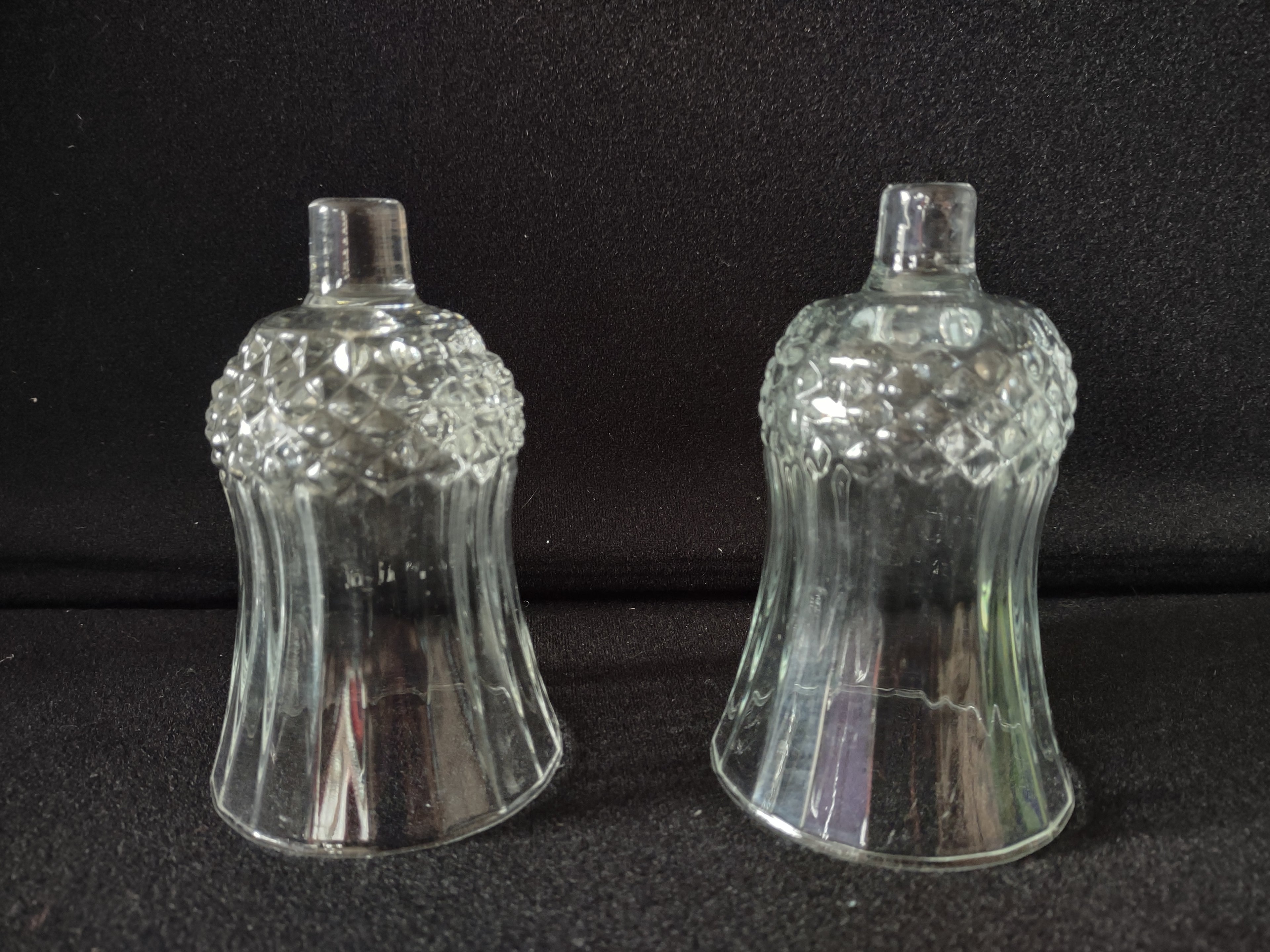 Vintage Homco Home Interiors Votive Ribbed Diamond Candle Holder x 3 (lot 5404)