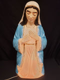 Vintage Christmas Outdoor Blow Mold Nativity Mary Figurine 32" (lot 2242)