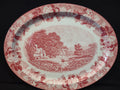Vintage Large Serving Platter Enoch English Scenery Wood Ware (lot 5684)