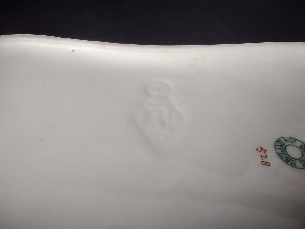 Depose Haviland Limoges Blue Flower Serving Bowl NO LID (lot 961)
