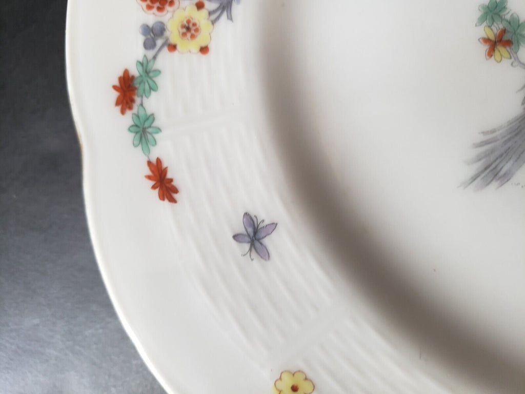 Haviland Limoges France Gold Trim Pheasant 9-3/4" Dinner Plate (lot 596)