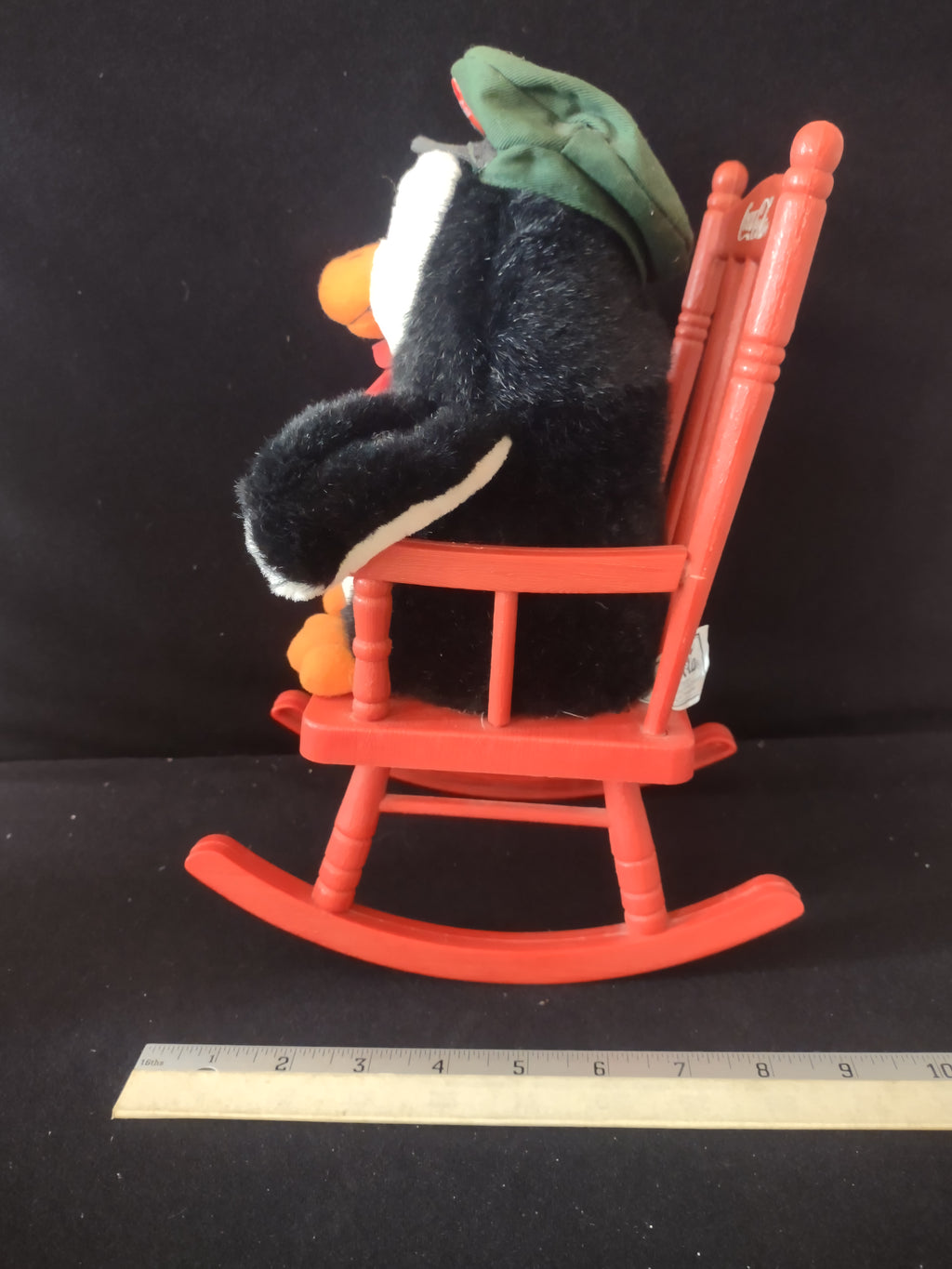 Vintage Musical Coca Cola Penguin On Rocking Chair Does NOT Rock (Lot 3523)