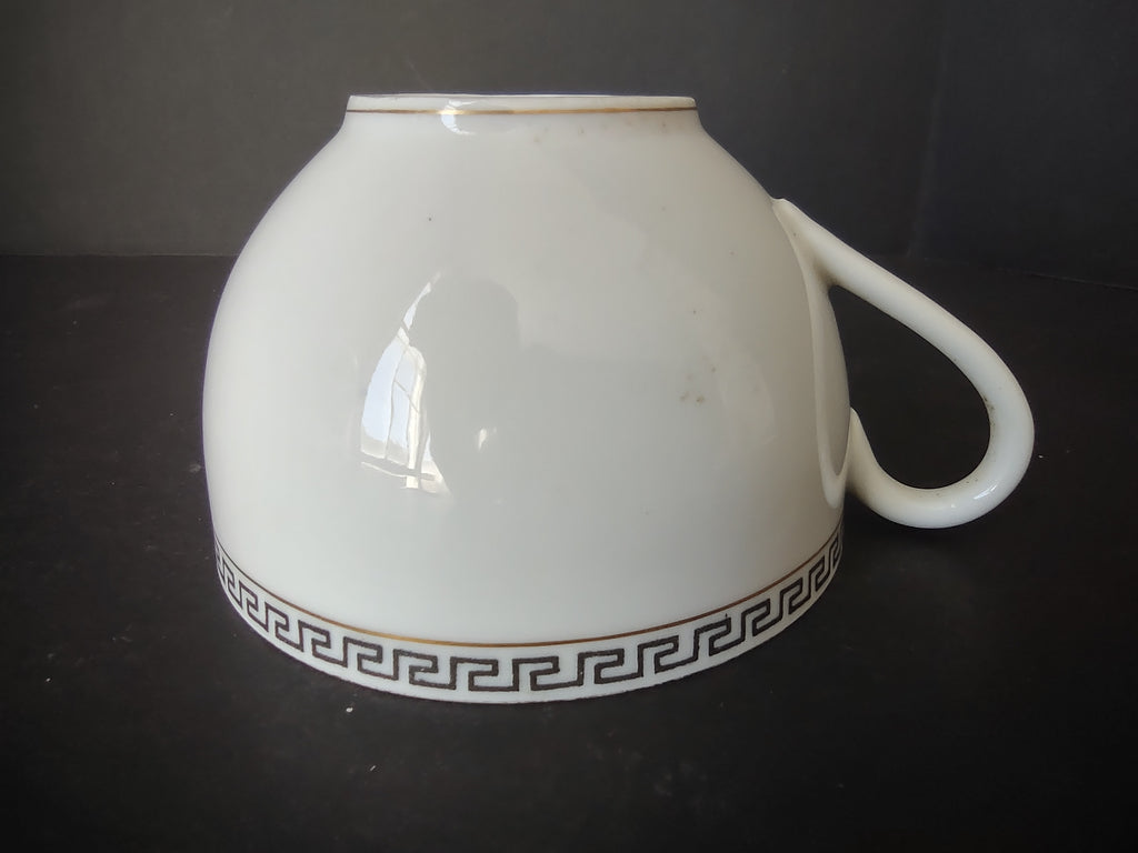 T & V Limoges France Tea Cup ONLY Gold Black Decor (lot 1066)