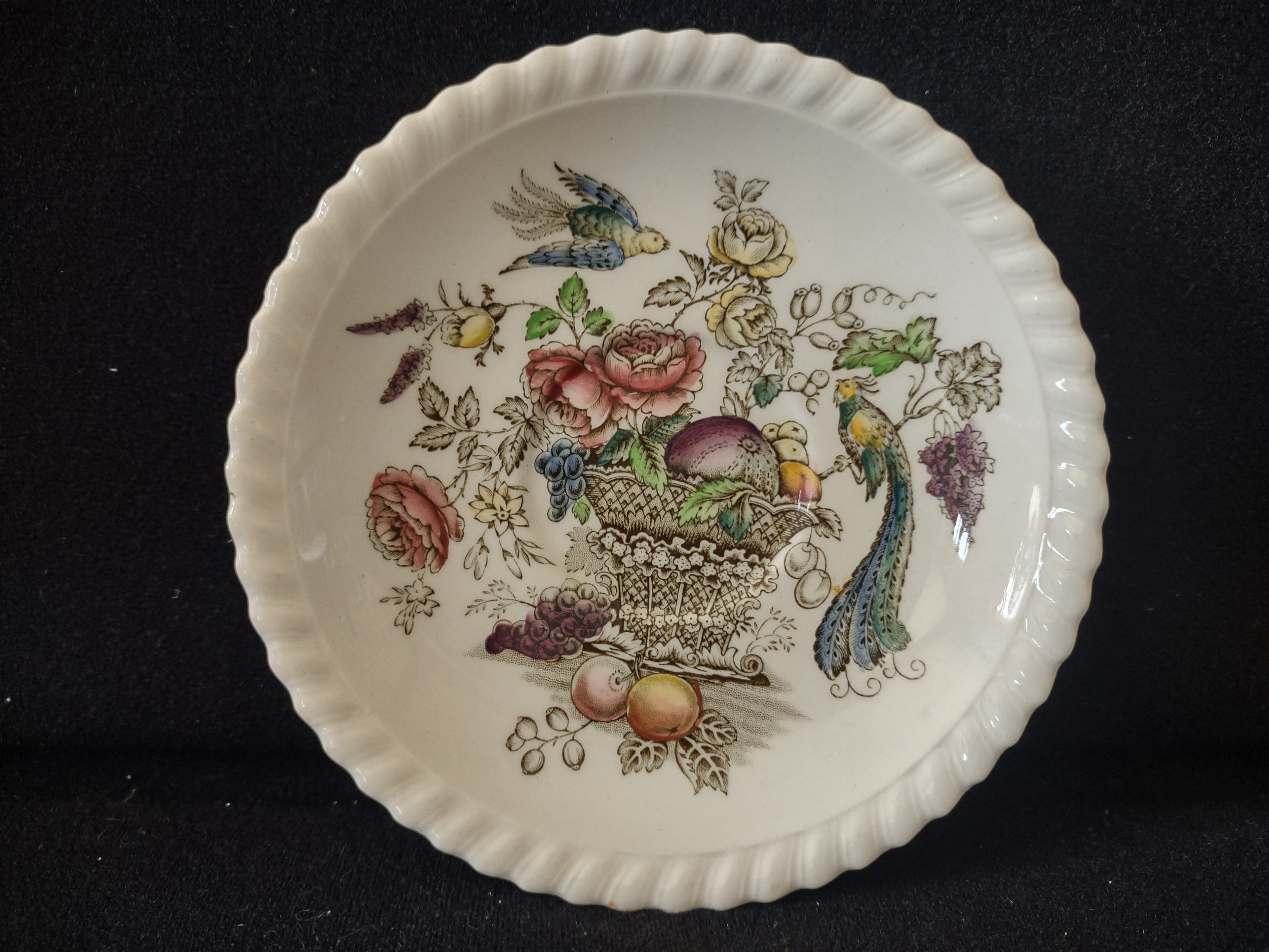 Vintage Johnson Bros Bird Of Paradise Ironstone England Saucer (lot 5618)