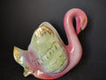 Vintage Ceramic Colonial Pink Swan Planter (lot 2904c)