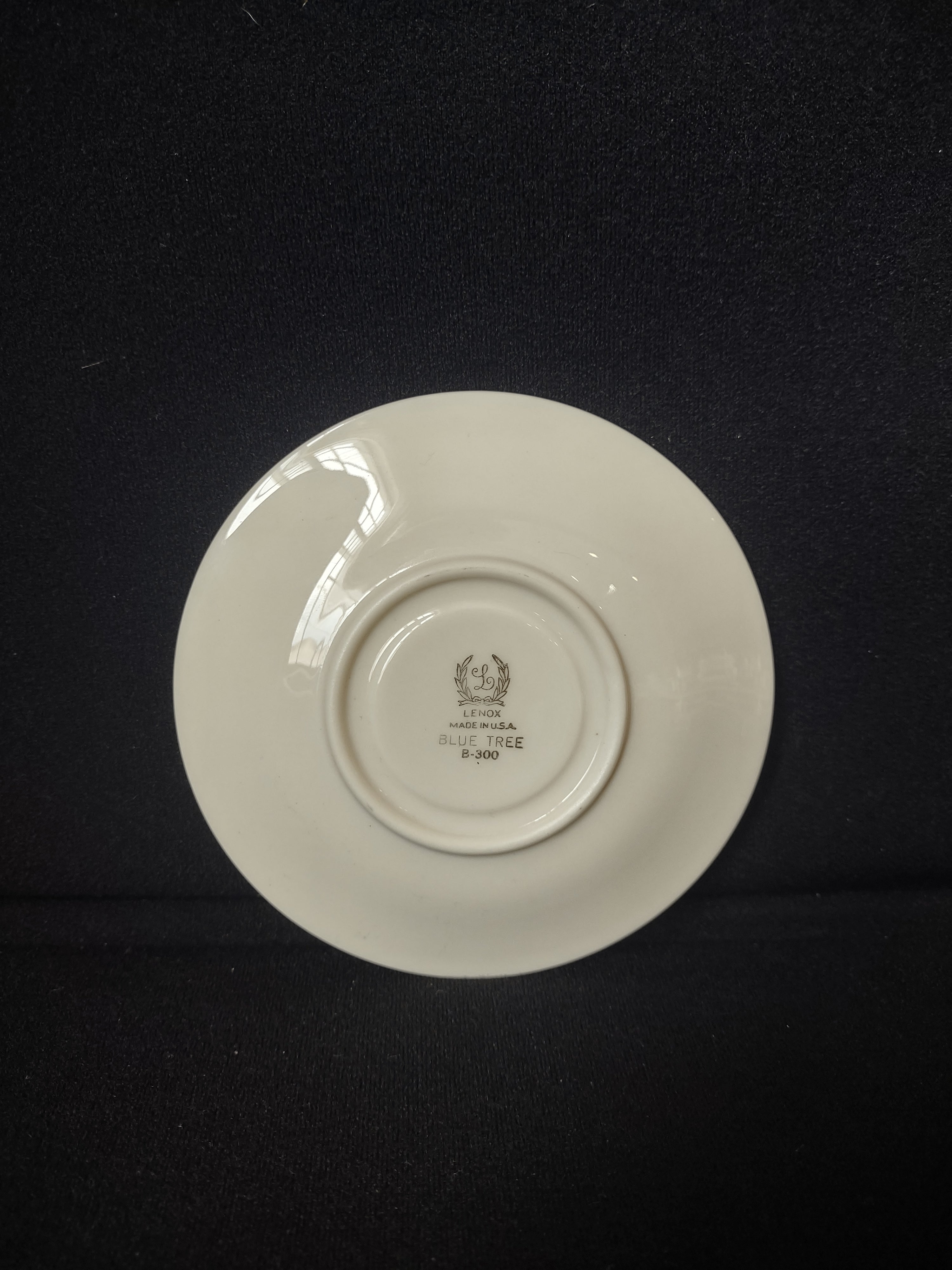 Vintage Lenox Blue Tree B-300 Demitasee Saucer ONLY (lot 1863)