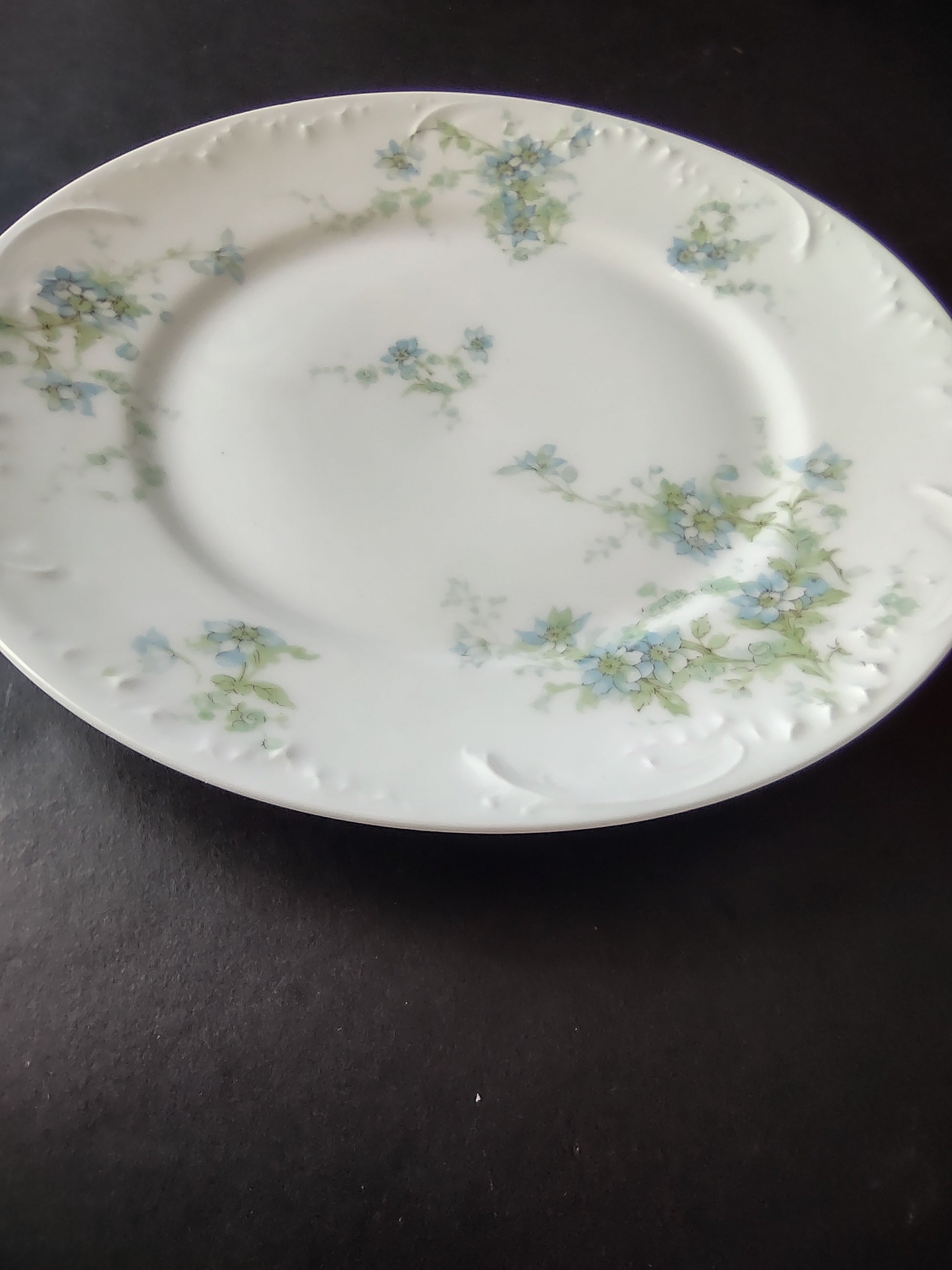Haviland Limoges French Cottage Chic Luncheon/Dinner/Salad Plate Blue (lot 1122)