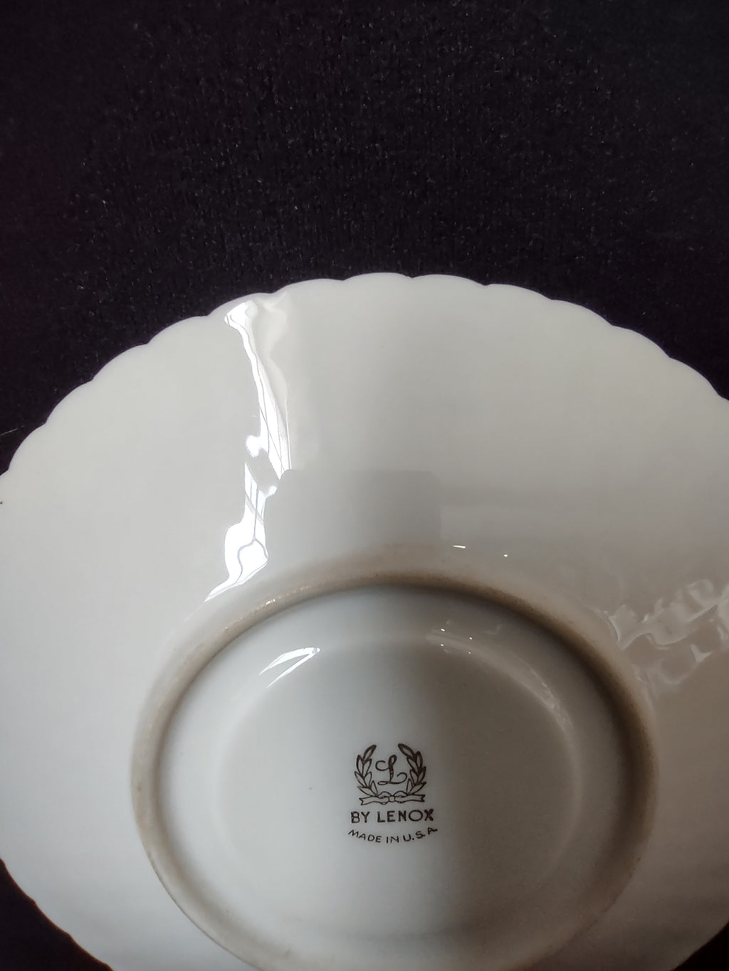 Vintage Lenox Cream Gold Trim Saucer ONLY (lot 1876)
