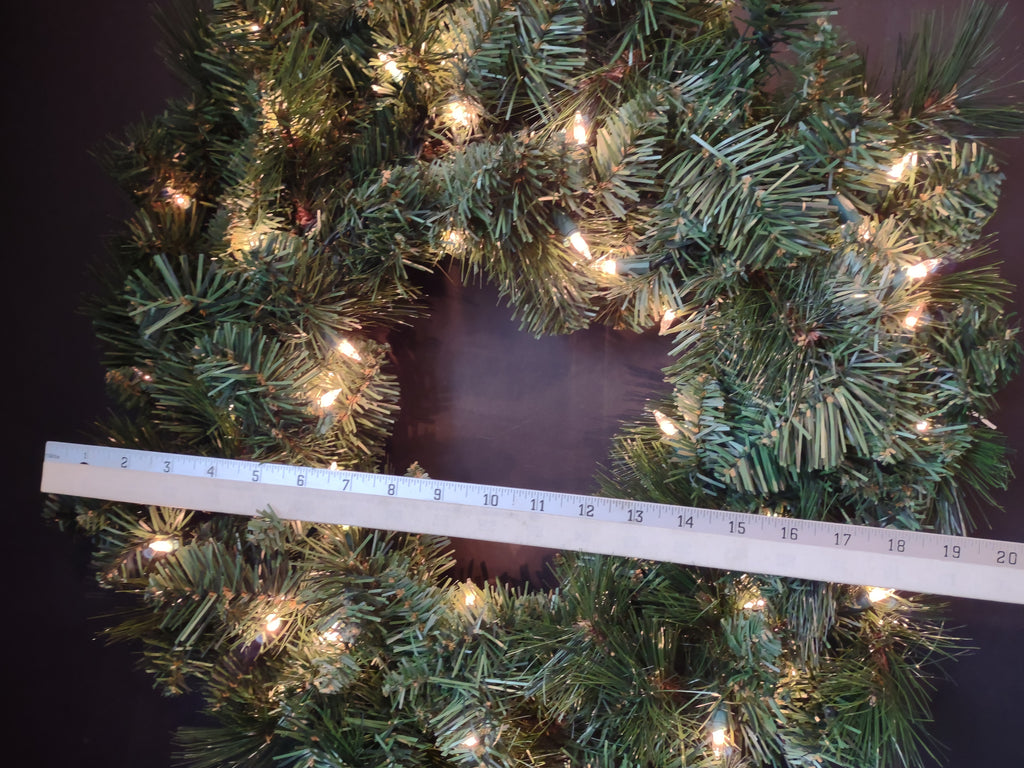 Christmas Tree Green Artificial 20" Light Up 50 Clear Lights (lot 2728c)