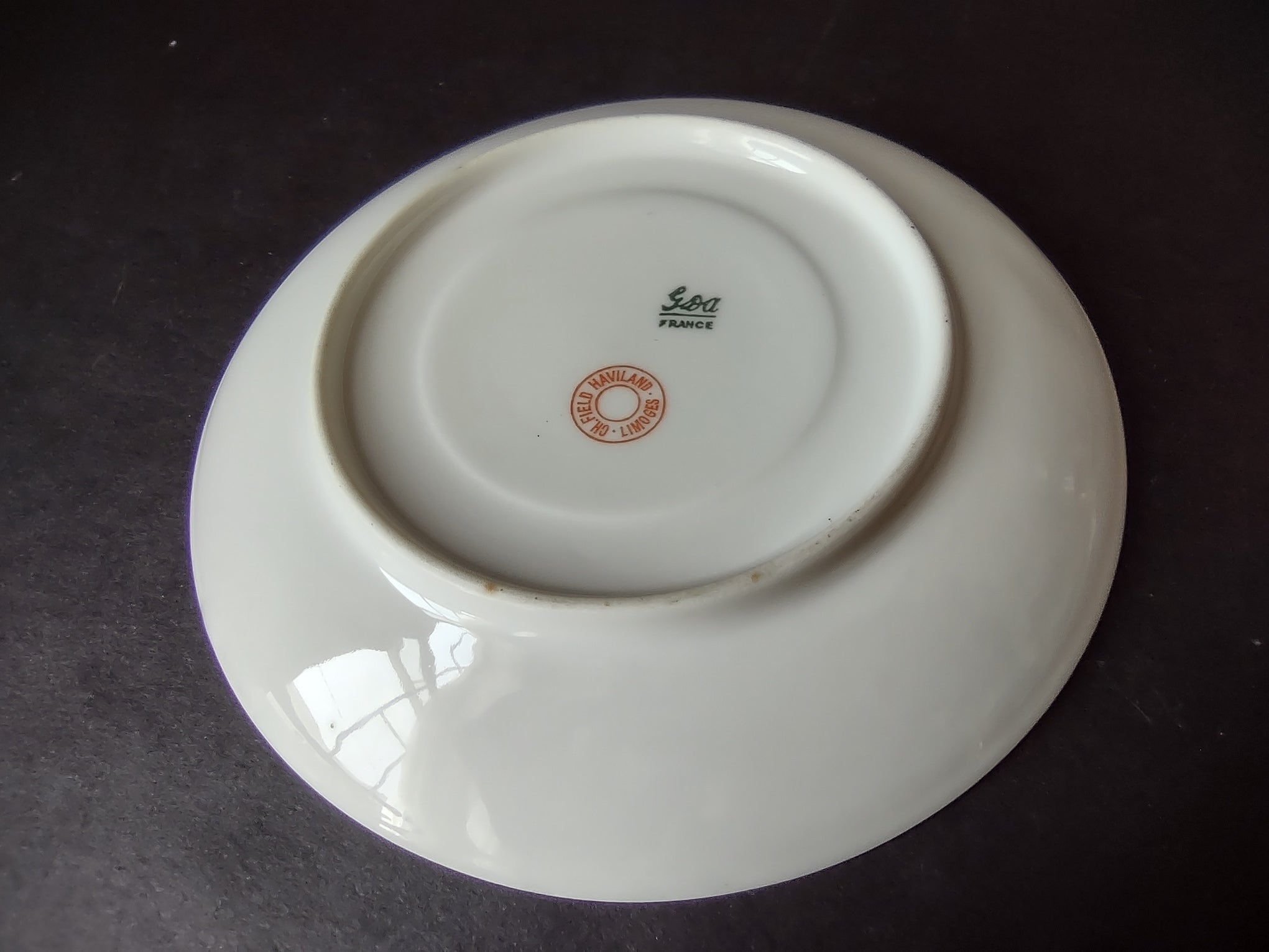 Haviland Limoges GDA Saucer ONLY Pink Daisy Daisies (lot 879)