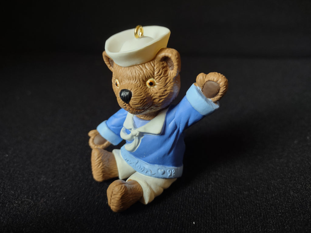 Vintage Hallmark Keepsake Ornament 1998 Grandson Teddy Bear (lot 1604)