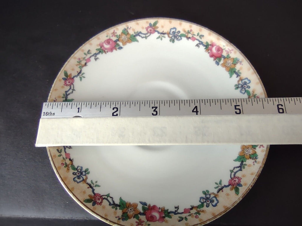Ahrenfeldt Reizenstein Limoges Rose Gold Trim Bouillon Cup & Saucer (lot 710)