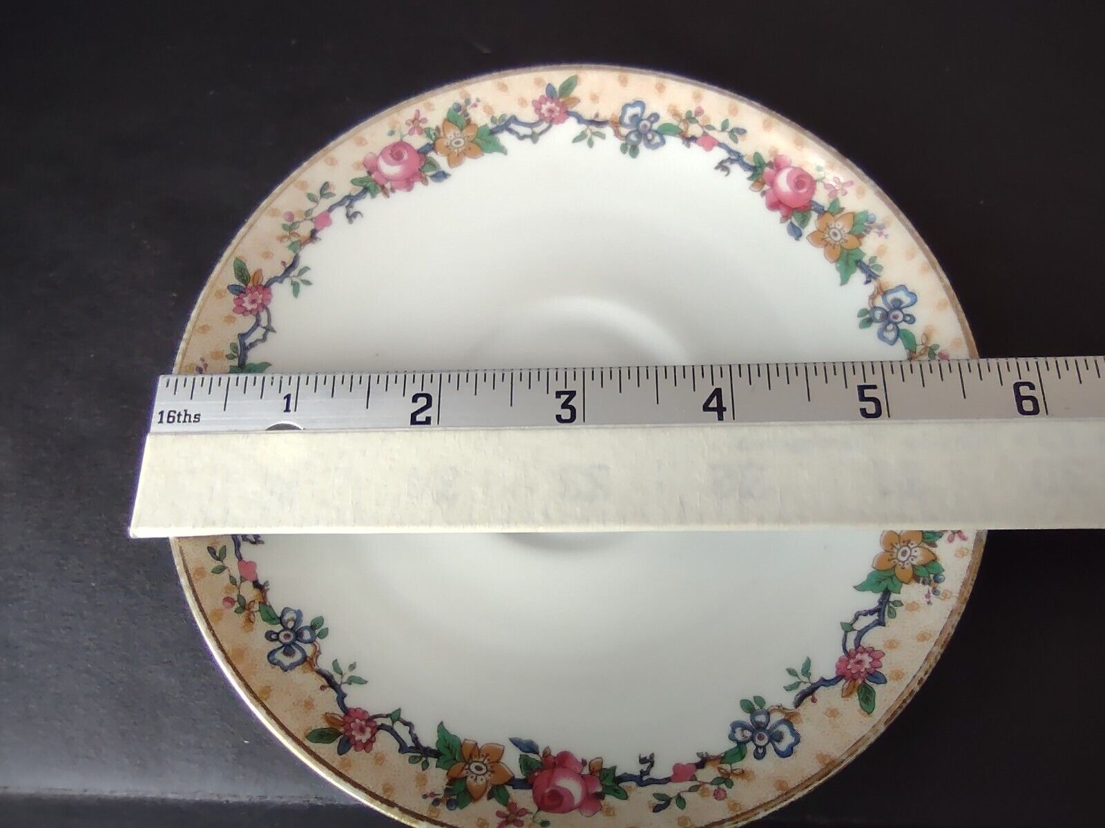 Ahrenfeldt Reizenstein Limoges Rose Gold Trim Bouillon Cup & Saucer (lot 710)