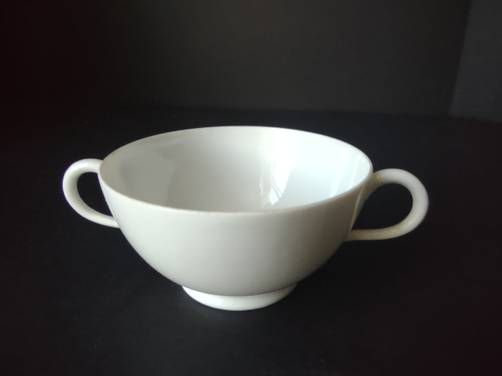 Limoges Porcelain Bouillon Cup ONLY Plain White (lot 1076)