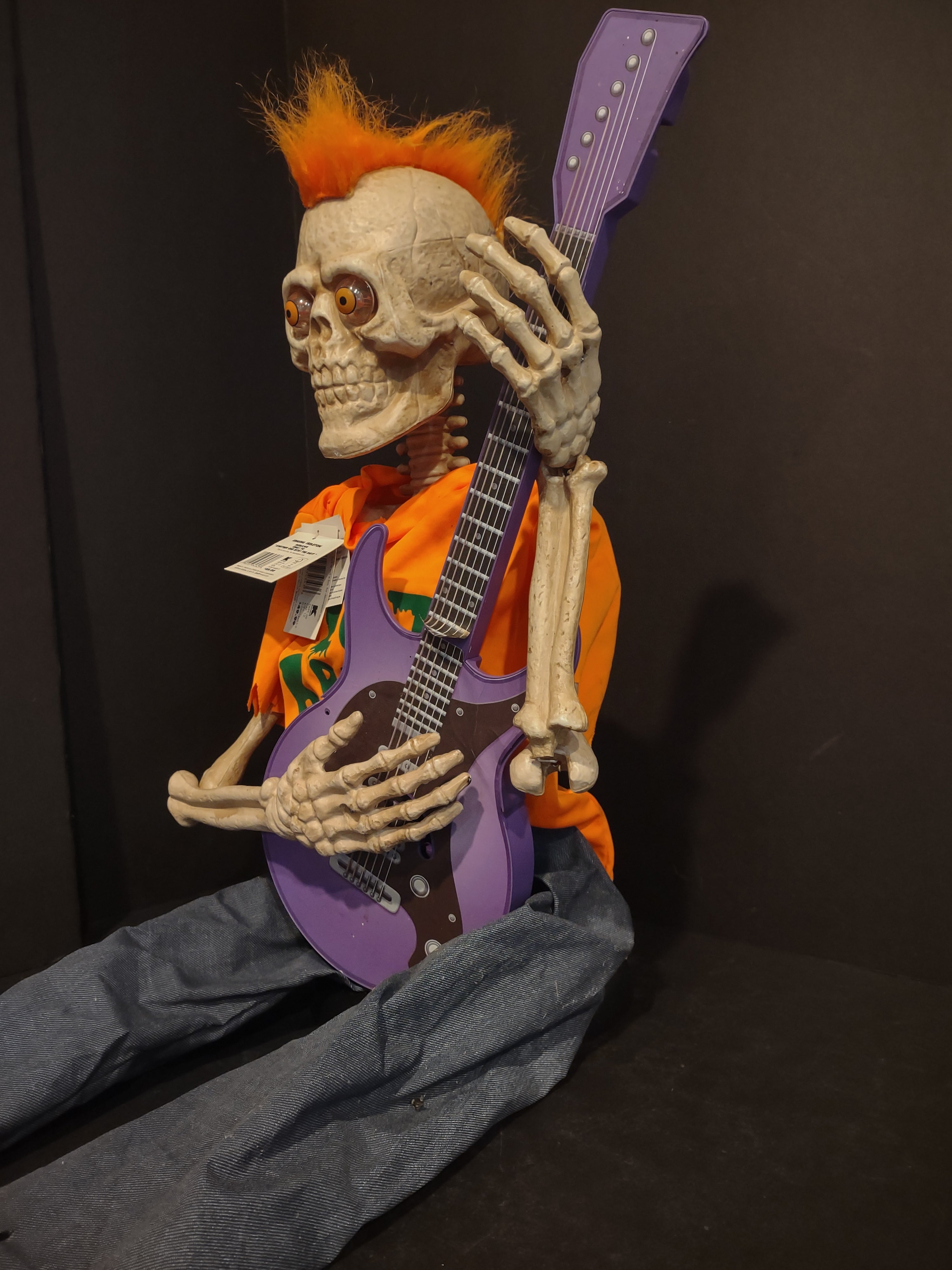 Vintage Skeleton Halloween For Parts - NOT Working (lot 2547j)